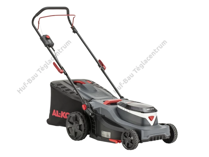 AL-KO 43.6 Li Comfort akkus fűnyíró, akku és töltő nélkül, 43 cm-es vágásszélességgel.