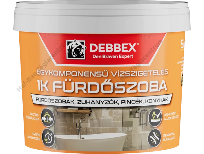 Den Braven egykomponensű vízszigetelés - FÜRDŐSZOBA - 2.5 kg