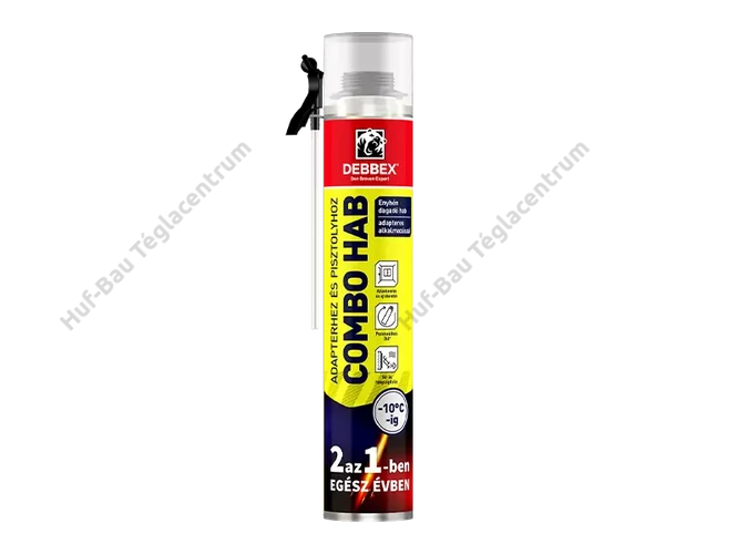 DEBBEX Combo purhab 4 évszakos kivitel - 750 ml (pisztoly és adapter)