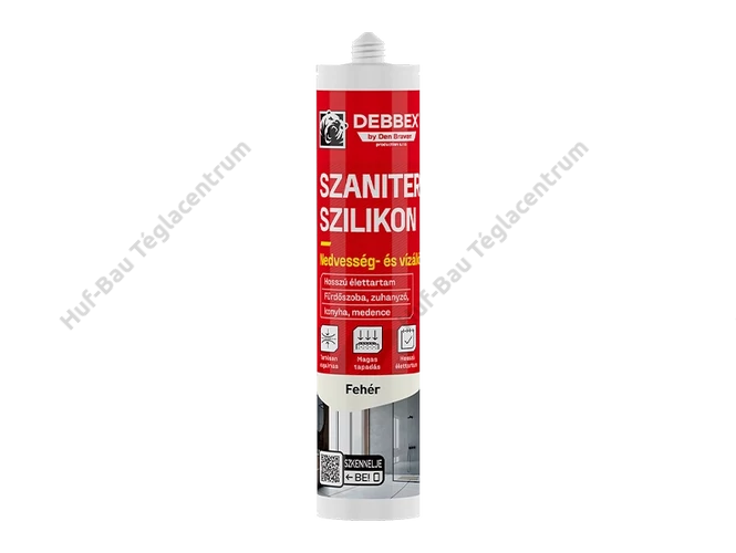 Den Braven szaniter szilikon - 280 ml, fehér