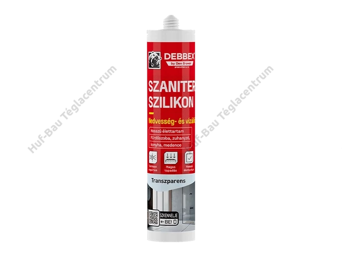 Den Braven szaniter szilikon - 280 ml, transzparens