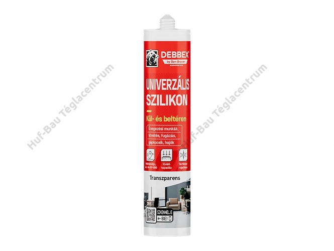 Den Braven univerzális szilikon - 280 ml, transzparens