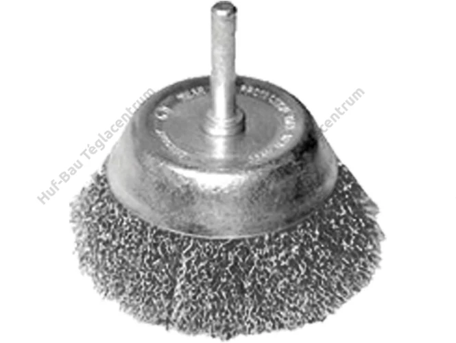 Drótkefe  75mm fazék csapos hullámos 0,3 acél Extol Craft (17058)