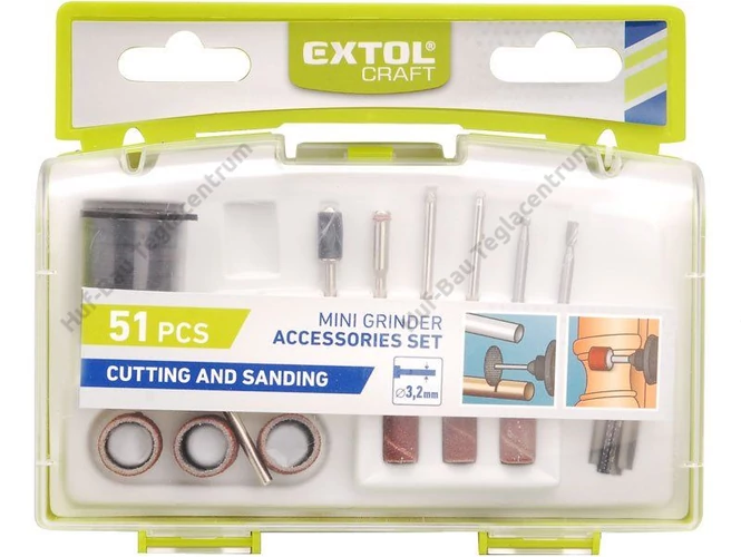 Egyenescsiszolóhoz 3,2mm csiszoló- és vágó klt 51r Extol Craft (73415)