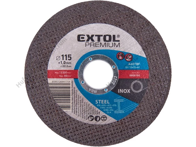 Vágókorong 115x1,0 acél Extol Premium (8808100)
