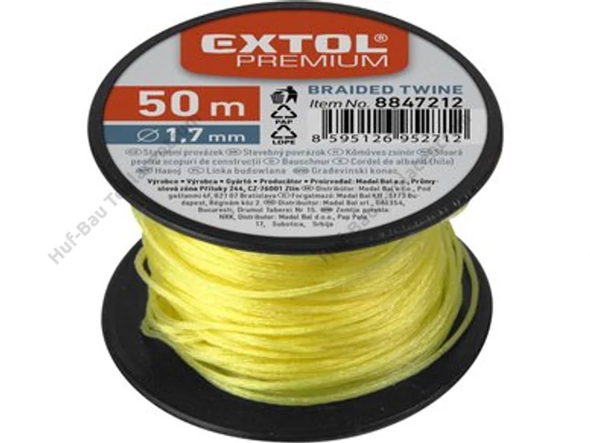 Kőműves zsinór  50mx1,7mm sárga (8847212)