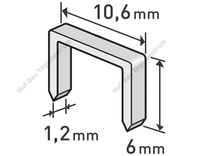 Tűzőgépkapocs 10,6/ 6mm M11 1000db/cs Extol Premium (8852201)