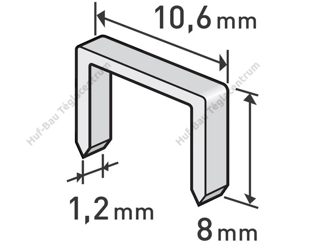 Tűzőgépkapocs 10,6/ 8mm M11 1000db/cs Extol Premium (8852202)