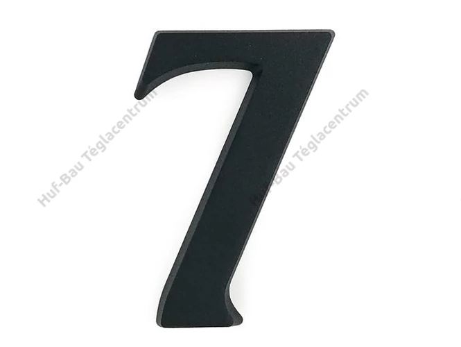 SB alumínium házszám 7 matt fekete 10cm
