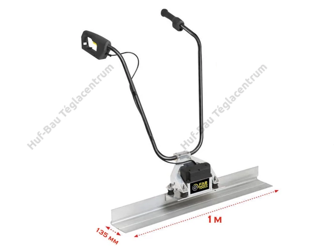 FARTOOLS RV300 vibrációs betonsimító 300 W, 1 m széles simítólappal.