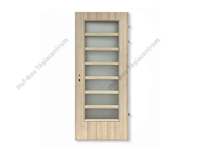 Beltréi ajtó fehér akác színben 7 üveggel jobbos 86.5 cm x 207.4 cm