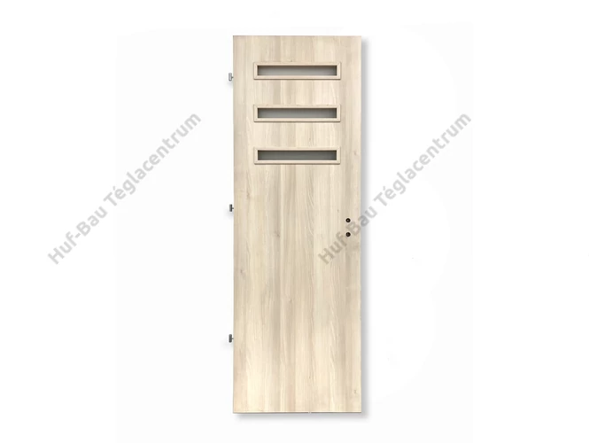 Beltéri ajtó fehér akác delhi 3 üveges balos 70 cm x 206 cm