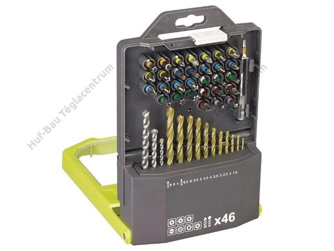 RYOBI RAK46MIX 46 darabos fúró- és bit készlet