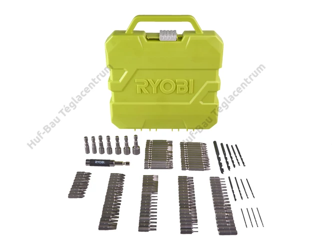 RYOBI RAK127DDSD 127db-os csavarozó bit- és fúrószár készlet