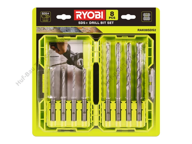 RYOBI RAK08SDS2 8db-os SDS-Plus fúrószár szett