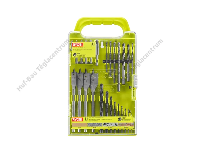 RYOBI RAKDD31 fúró- és bit készlet  - 31 darabos