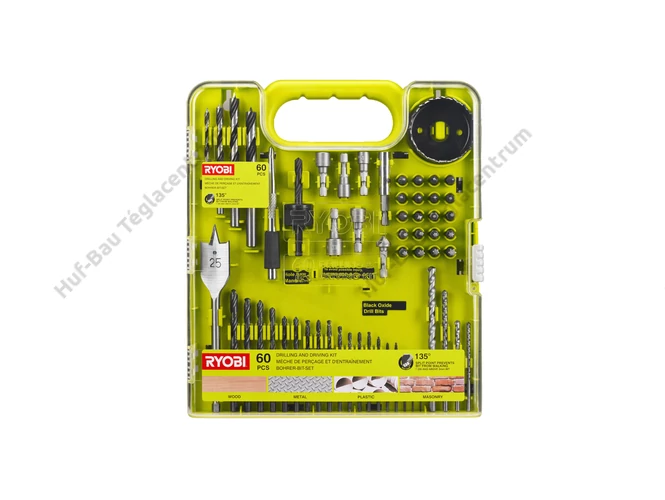 RYOBI RAKDD60 fúró-csavarozó bit készlet - 60 darabos
