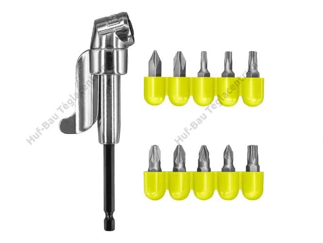 RYOBI RAKRAD11 sarokcsavarozó adapter bit szettel