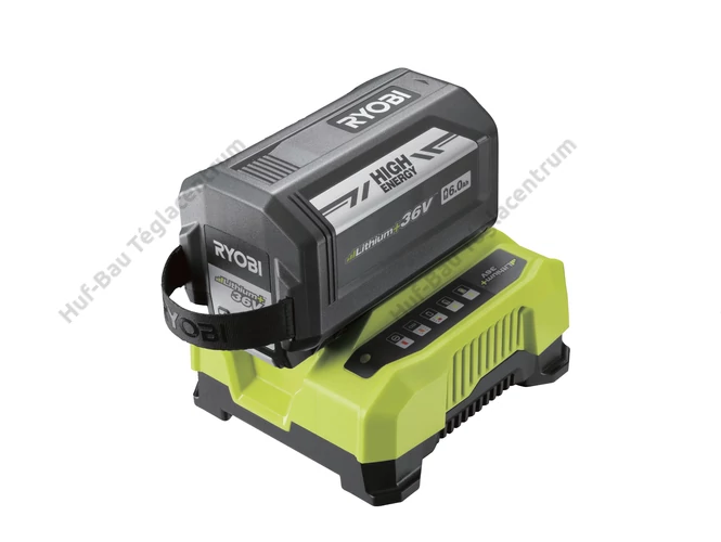 RYOBI RY36BC17A-160 gyorstöltő és 1 db 6.0 Ah-s High ENERGY akkumulátor - 36 V