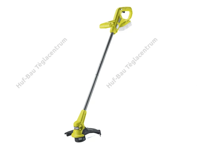 RYOBI RY18LT23A-0 18V-os szegélyvágó, 23 cm-es vágási szélesség, automata orsó, akkumulátor és töltő nélküli kiszerelés.