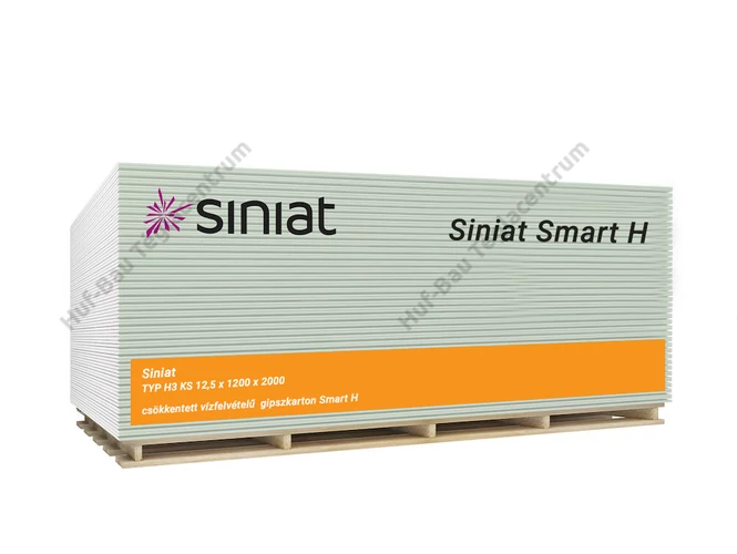 SINIAT Nida Smart H3 impregnált gipszkarton 12.5 x 1200 x 2000