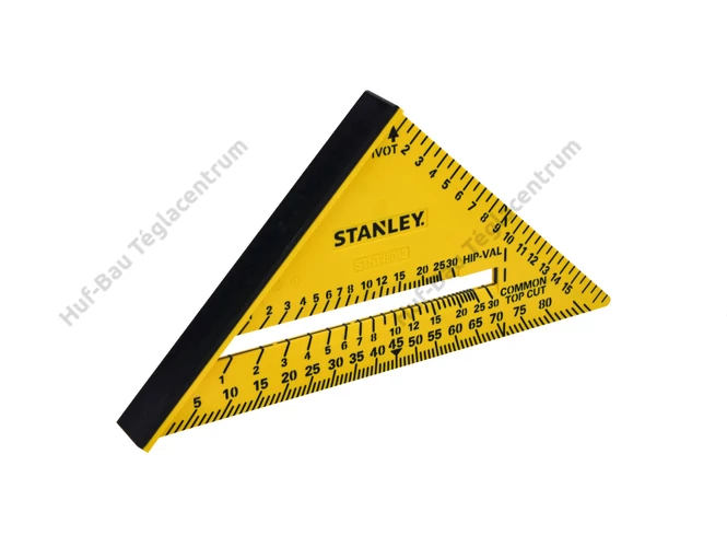 Stanley Dual Colour " speed square" derékszögű háromszög, 180 mm-es méretben.