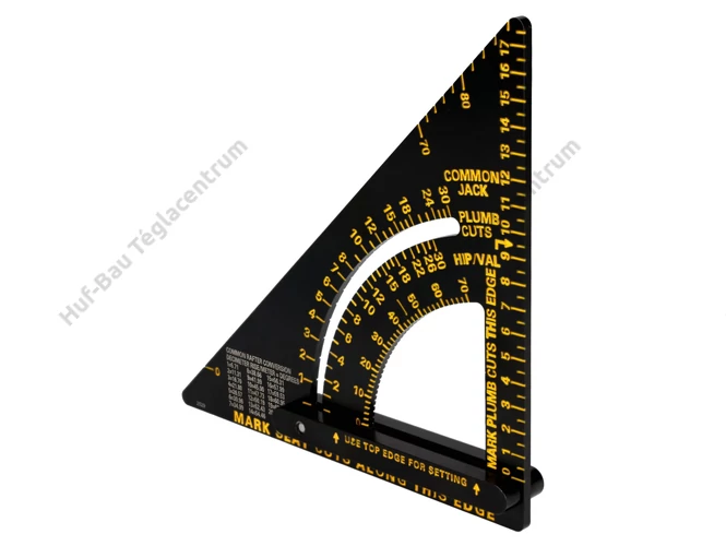 Stanley állítható " speed square" derékszögű háromszög, alumíniumból készült, 180 mm-es méretben.