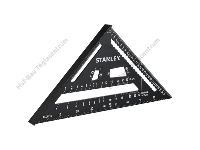 Stanley STHT46102-0 alumínium derékszögű háromszög, 120 mm-es hosszban.