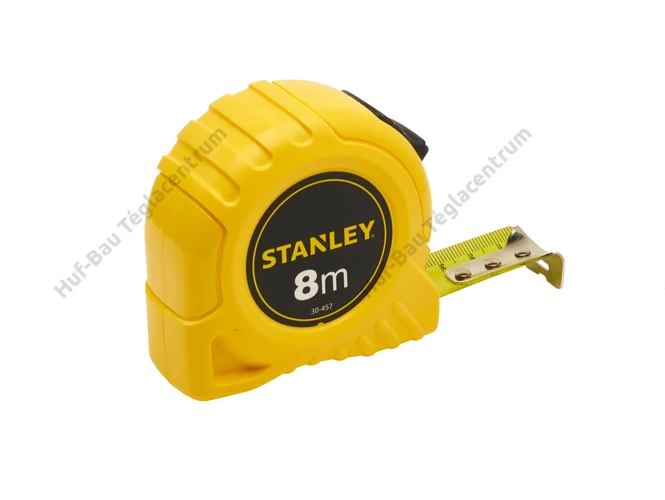 Stanley 0-30-457 mérőszalag, 8 m-es szalag hosszal, 25 mm szélességgel.
