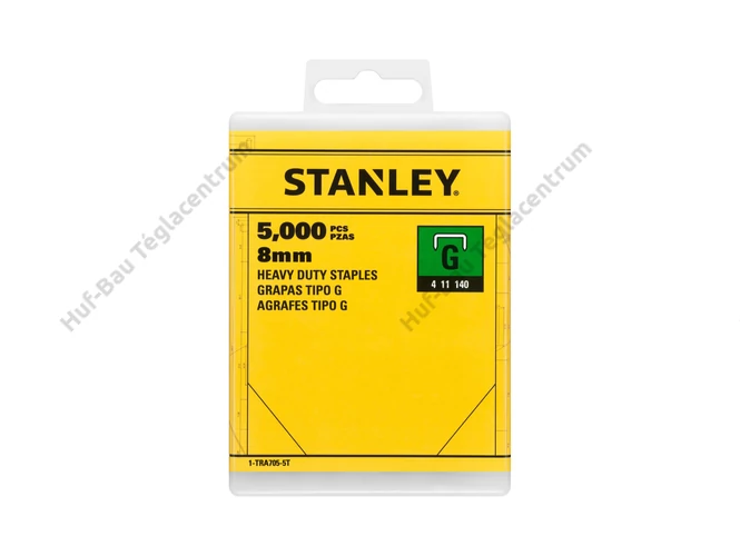 Stanley tűzőkapocs G típusú 8 x 10.6 mm - 5000db/doboz