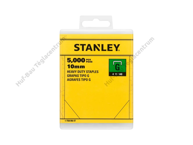 Stanley tűzőkapocs G típusú 10 x 10.6 mm - 5000db/doboz