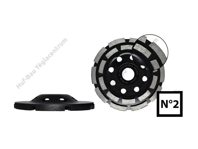Gyémánt csiszolókorong 180x22mm két soros Abraboro (050718022002)