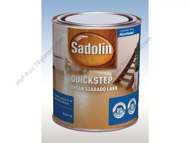 AKZO Sadolin Quickstep vizes bázisú, selyemfényű lakk  - 0.75 L