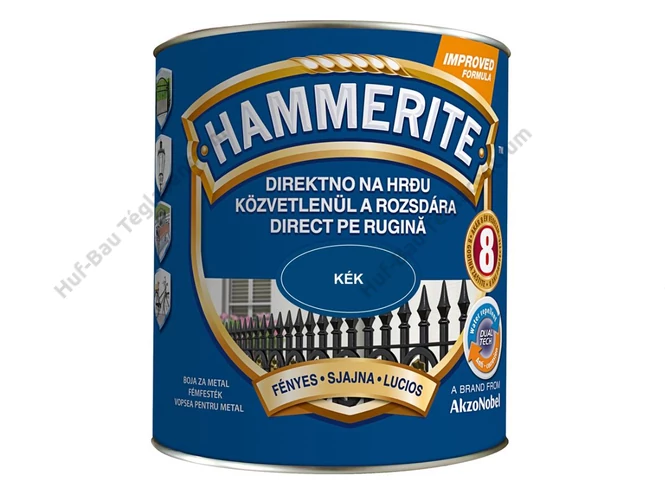 AKZO Hammerite fémfesték fényes, kék - 0.75 L