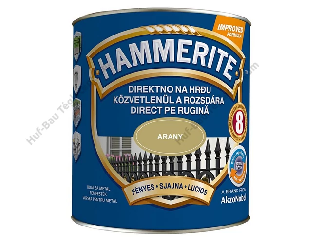 AKZO Hammerite fémfesték fényes, arany - 0.75 L