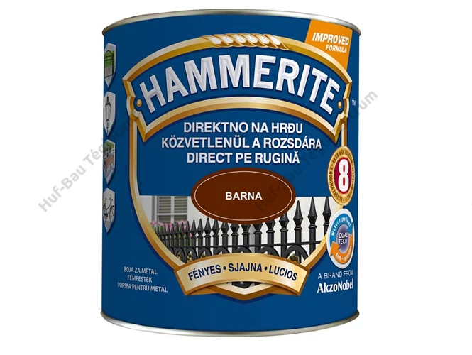 AKZO Hammerite fémfesték fényes, barna - 0.75 L