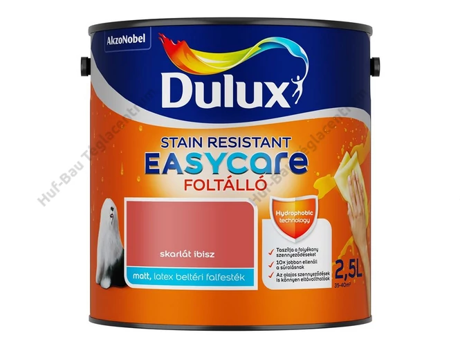 AKZO Dulux EasyCare foltálló falfesték skarlát íbisz - 2.5 L