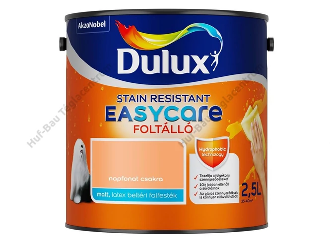 AKZO Dulux EasyCare foltálló falfesték napfonat csakra - 2.5 L