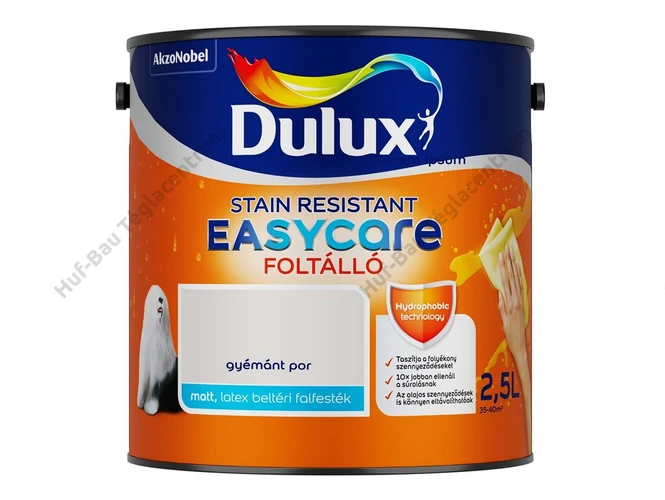 AKZO Dulux EasyCare foltálló falfesték gyémánt por - 2.5 L