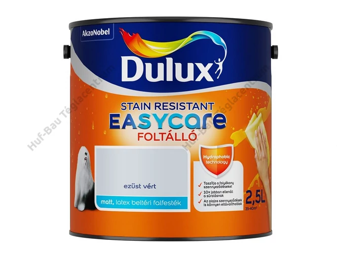 AKZO Dulux EasyCare foltálló falfesték ezüst vért - 2.5 L