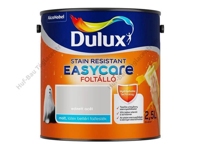 AKZO Dulux EasyCare foltálló falfesték edzett acél - 2.5 L
