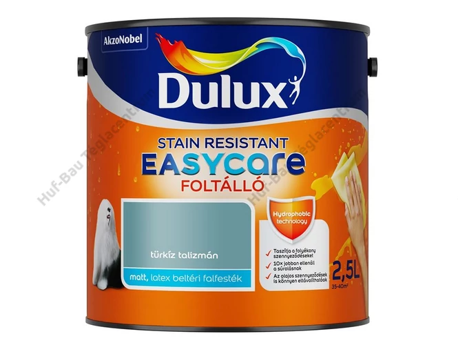 AKZO Dulux EasyCare foltálló falfesték türkiz talizmán - 2.5 L