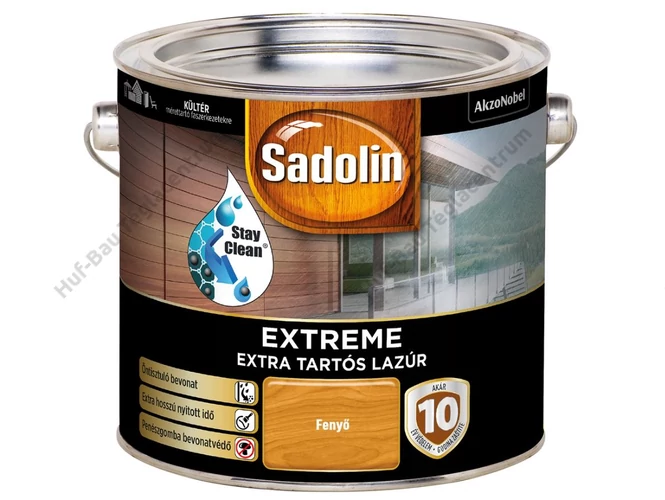 AKZO Sadolin Extreme selyemfényű lazúr fenyő - 2.5 L