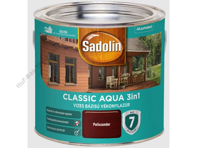 AKZO Sadolin Classic Aqua impregnálólazúr paliszander - 2.5 L