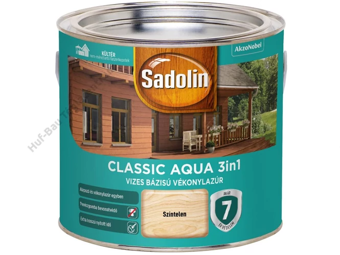AKZO Sadolin Classic Aqua impregnálólazúr színtelen - 2.5 L