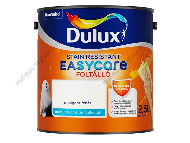 AKZO Dulux EasyCare foltálló falfesték designer fehér - 2.5 L