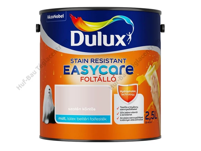 AKZO Dulux EasyCare foltálló falfesték szatén köntös - 2.5 L