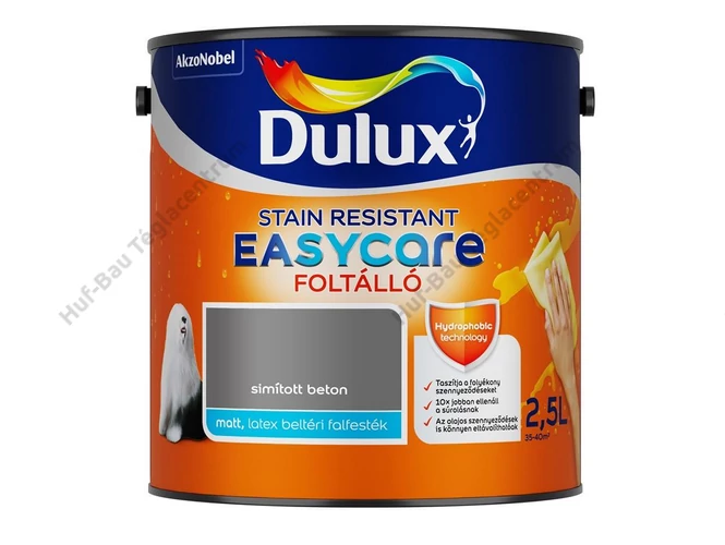 AKZO Dulux EasyCare foltálló falfesték simított beton - 2.5 L