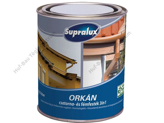 AKZO Supralux Orkán csatorna és fémfesték ezüst 0,75l