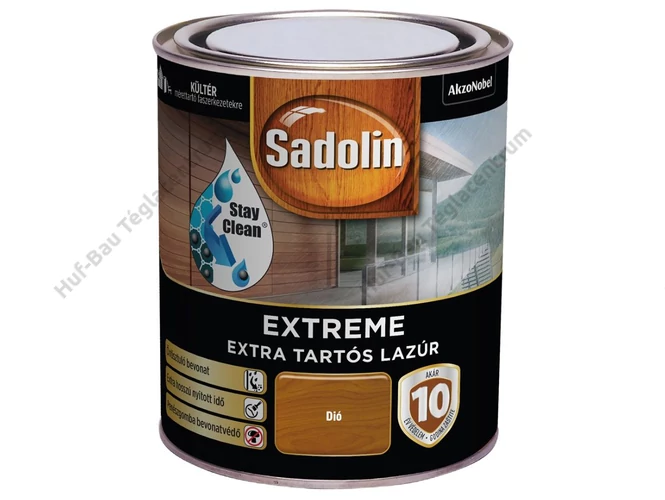 AKZO Sadolin Extreme selyemfényű lazúr, dió színben - 0.7 L